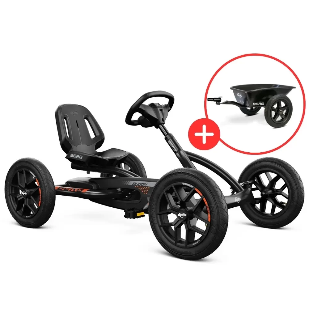 BERG Buddy Black Graphite incl. aanhanger en koppeling